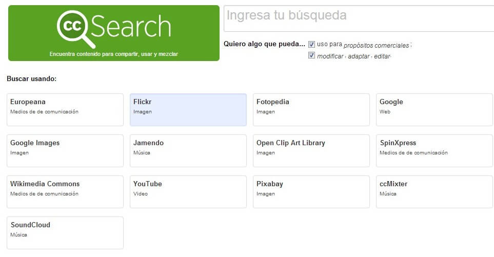 buscador creative commons